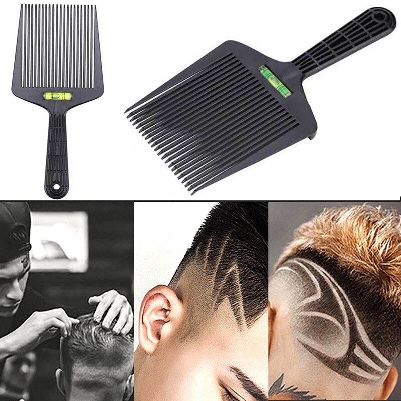 1Pc Flat Top Guide Comb Level Flat Topper Straight Hair Cut Barbers Salon Combs Hair Comb Hair Styling Tools