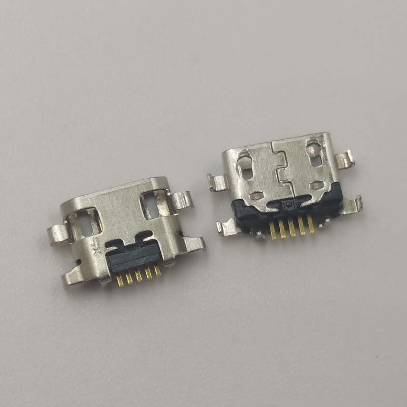 100Stck Für Motorola Moto E6 XT2005 E5 Spielen XT1921 E5abspielen Gehen Samsung A10S A107 Usb Ladung Dock Hafen-anschluss ladegerät Jack Stecker