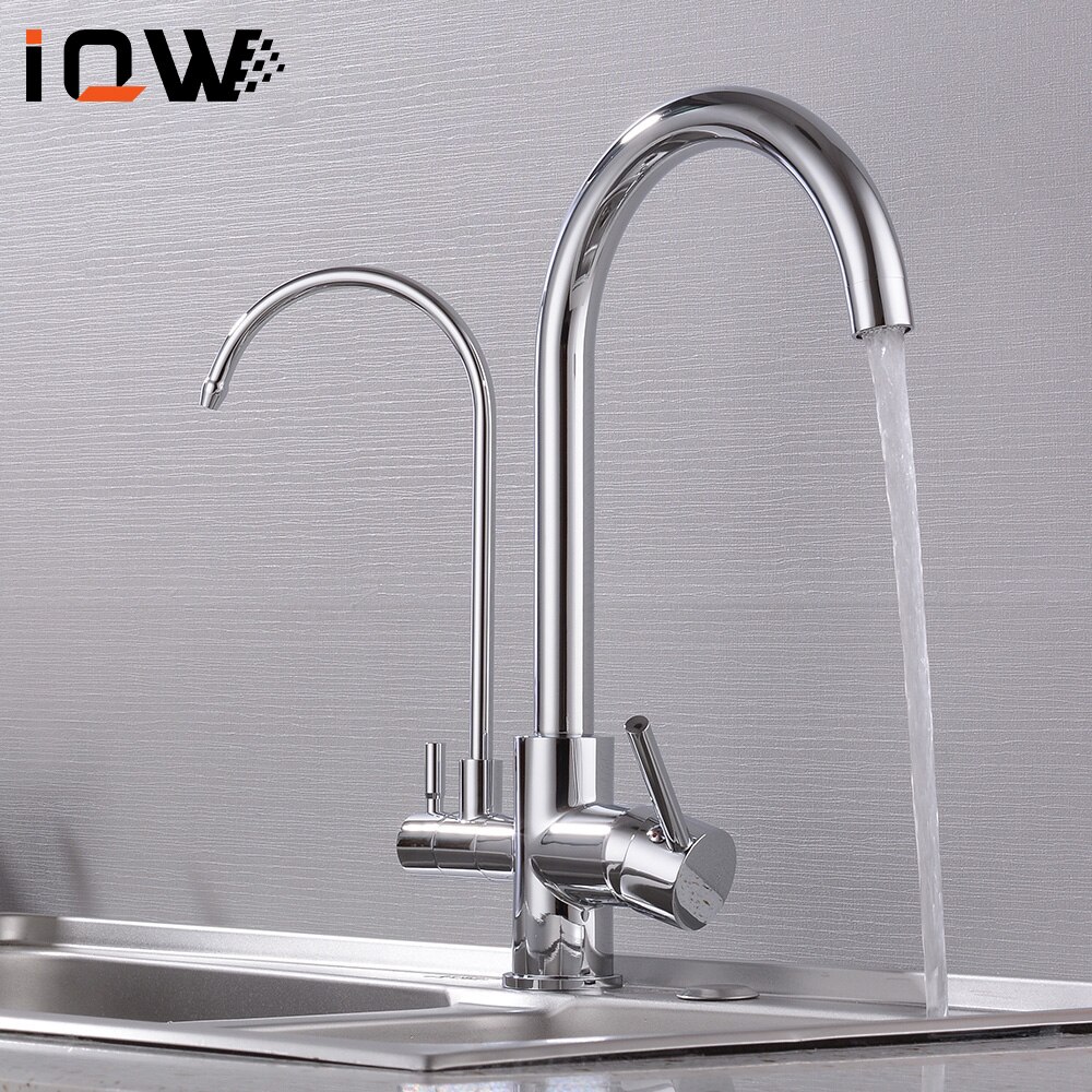 360 stopni obrót filtr kuchnia bateria kranowa dotknij mosiądz podwójny uchwyt kran kran kuchenny ciepłej i zimnej