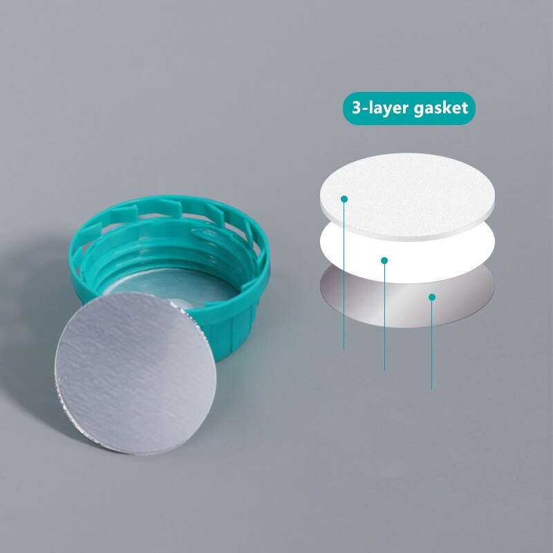 Plastic Bottle with Blue Cap HDPE Material Storage Container for Liquid Reagent Food Grade Sample Bottle