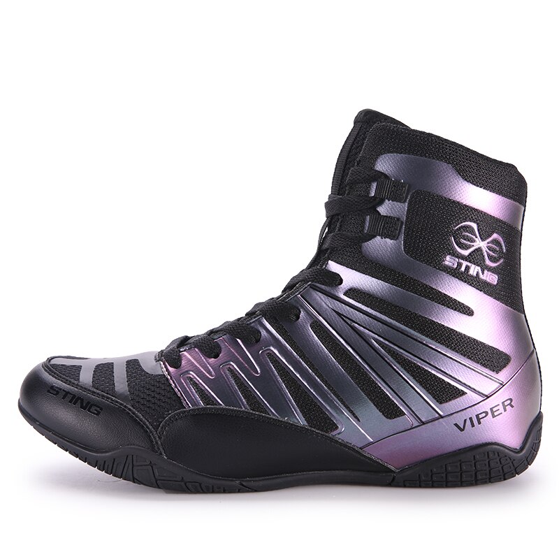 Men Wrestling Shoes Outdoor High Top Male Sport Training Sneakers Lightweight Man Boxing Shoes Plus Size: Colorful / 44