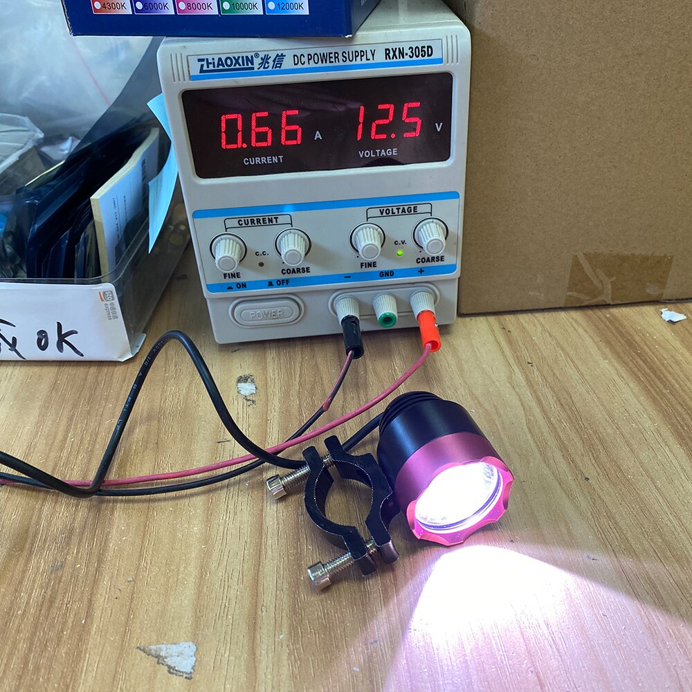 Pair Led motorcycle Fog light MINI Size front auxiliary lampspot head lights accessories Fog bulb moto +one switch(free)