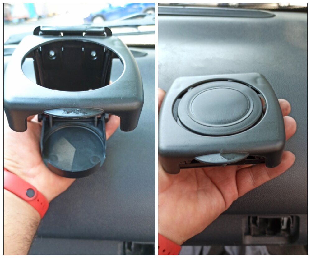 Universella biltillbehör hopfällbar mugghållare för drycker för fiat ducato bravo 1996 2002 500 2007
