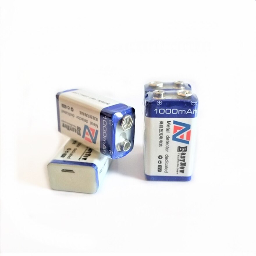 1 stk/parti 1000 mah 9v oppladbart batteri usb litium polymer batteri instrument #39 spesialbatteri