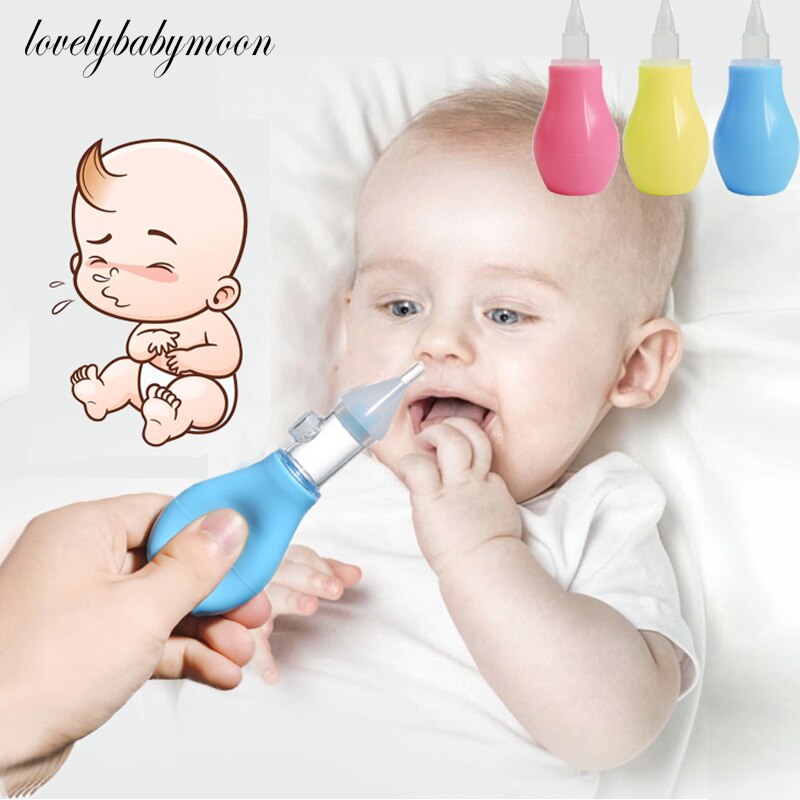 Silicone Baby BornSafety Nose Cleaner Vacuum Suction Children Nasal Aspirator Baby Care Diagnostic-tool Vacuum Sucker