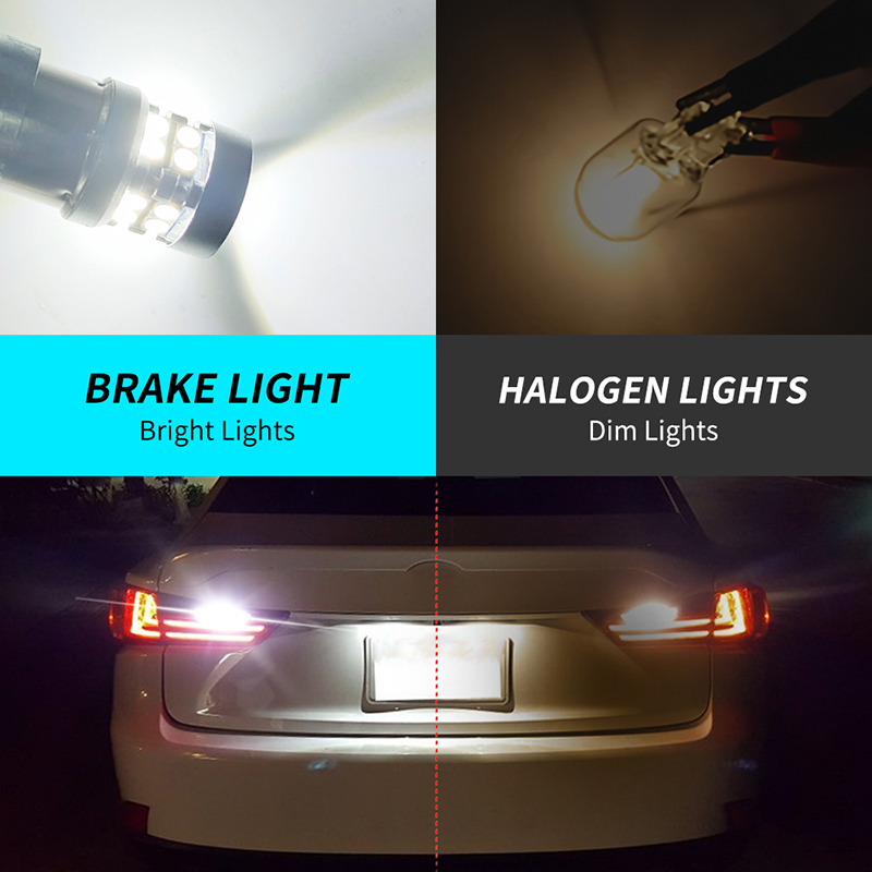 Luces LED traseras de marcha atrás para coche, intermitentes, 19smd, 12V, 1156 BA15S, BAU15S, 1157, T20, 7440, T25, 3157, 3156