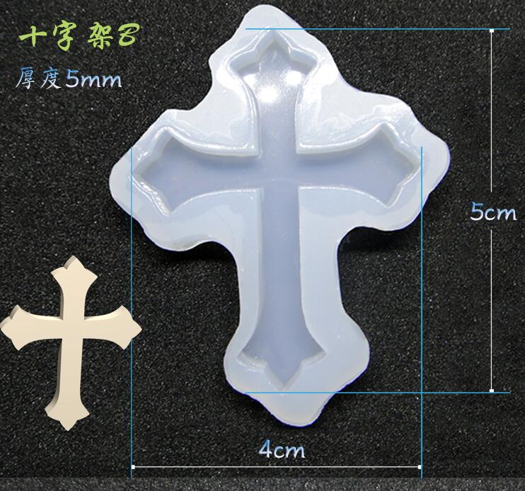 XCDIY dijes de cruz grande, molde de silicona para colgantes, molde de Resina de silicona, herramienta de artesanía, Moldes de resina epoxi DIY, joyería
