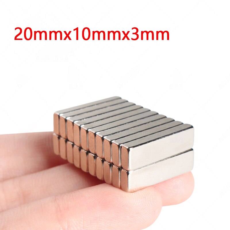 Rektangulære/firkantede magneter 5 mmx 5 mmx 5mm ~ 20 mmx 20 mmx 3mm sjældne jordarters neodym jernbor permanent magnet  n35