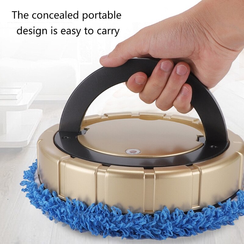 Auto Robotic Vacuum 2 Cleaning Mop Cloth Wet/Dry Use 360 Degree Rotatable Mopping/Vacuuming/Sterilizing No Dead