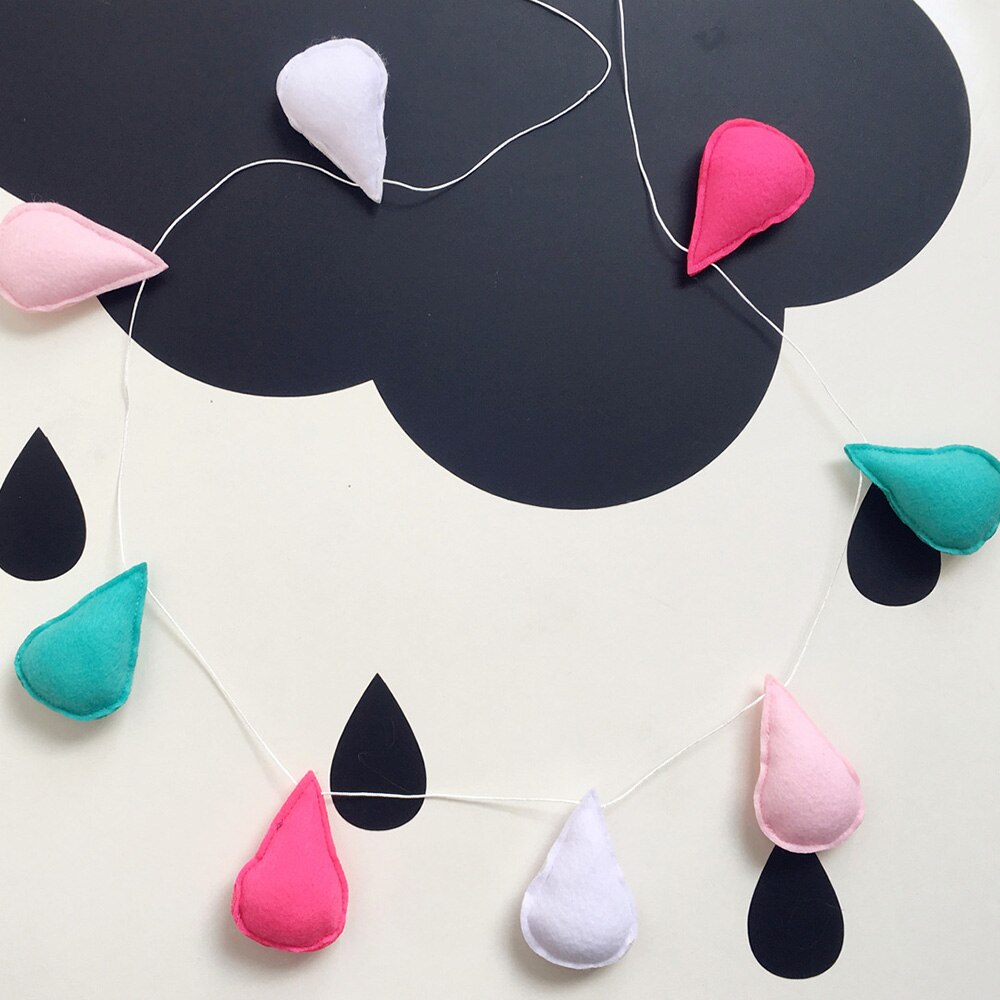 Baby Bumper Voor Pasgeborenen Baby Room Decor Rainbow Regendruppels Opknoping Muur Kinderen Tent Kamer Decoratie Bumper Fotografie Props: Rainbow-6