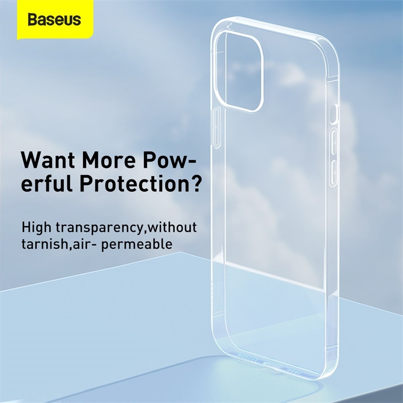 Baseus Trasparente Cassa Del Telefono Per il iPhone 12 11 Pro Xs Max X Xr Coque Trasparente Molle di TPU Della Copertura Posteriore Per iPhone 12Pro Max Fundas Shell