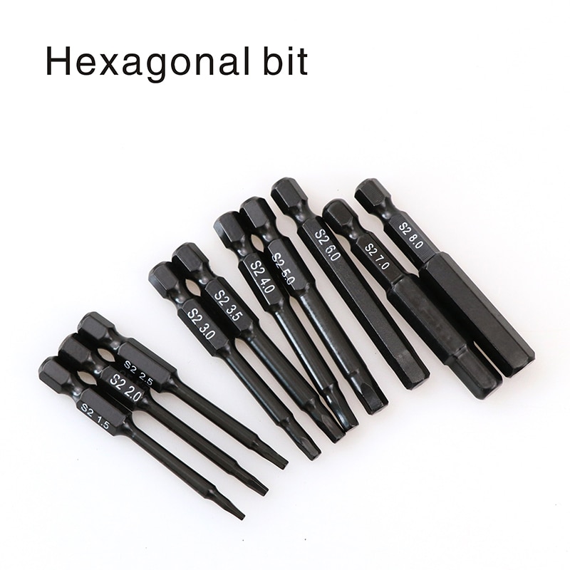 Hexagon schraubendreher 1,5, 2, 2,5, 3 schraubendreher bisschen einstellen ph2 schraube fahrer Bits präzision auswirkungen fahrer magnetische Ring Hexagon auswirkungen