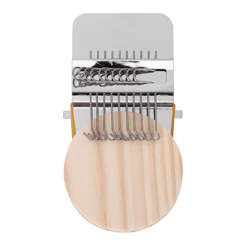 Telar de Metal para zurcir, herramienta de tejido tipo Speedweve, herramienta textil para zurcir, costura bonita: 10 hooks