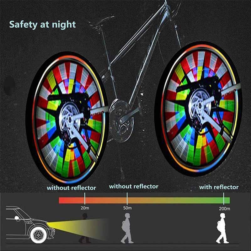12 teile/satz Bike Speichen Reflektor Fahrrad Radfahren Reflektierende Clip Speichen Räder Rohr Warnung Licht Streifen Reflektor Reflektierende 78mm