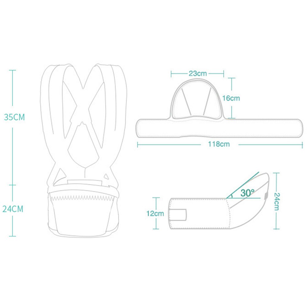Bébé multi-fonctionnel transporteur taille tabouret ceinture hanche siège sac à dos stockage unique tabouret transporteur ergonomique infantile taille tabouret