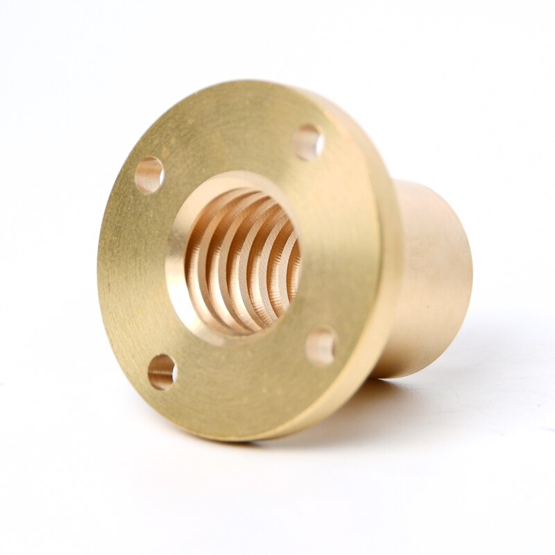 T5 T6 T16 T20 leadscrew nut Pitch 1mm/2mm Lead 1mm/2mm/4mm Brass Lead Screw Nut for CNC Parts 3D Printer Accessories