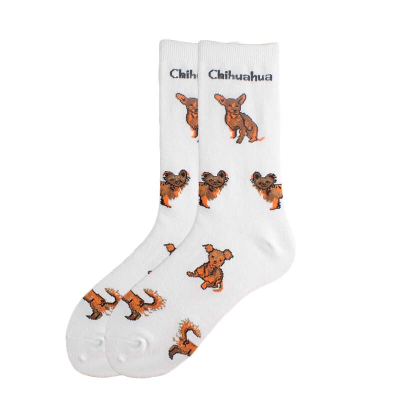 Verschillende Honden Grappige Sokken Vrouwen Kawaii Uil Mutts Penguin Leuke Sokken Mooie Japanse Harajuku Calcetines Mujer Sokken: 17