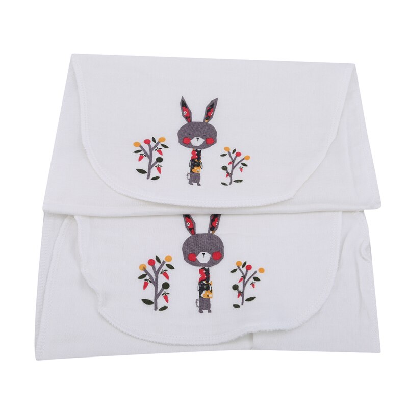 2 st/förpackning aby wicking handduk absorberar svett tillbaka handduk svettservetter återanvändbar babyhandduk med tecknat tryck