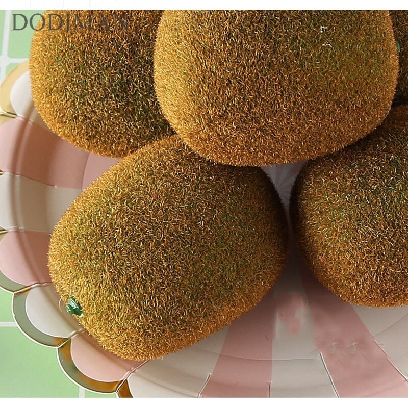 Simulación de fruta de kiwi de espuma modelo fotografía apoyos de fotografía de fruta tienda casa decoración, amueblamiento artificial kiwi