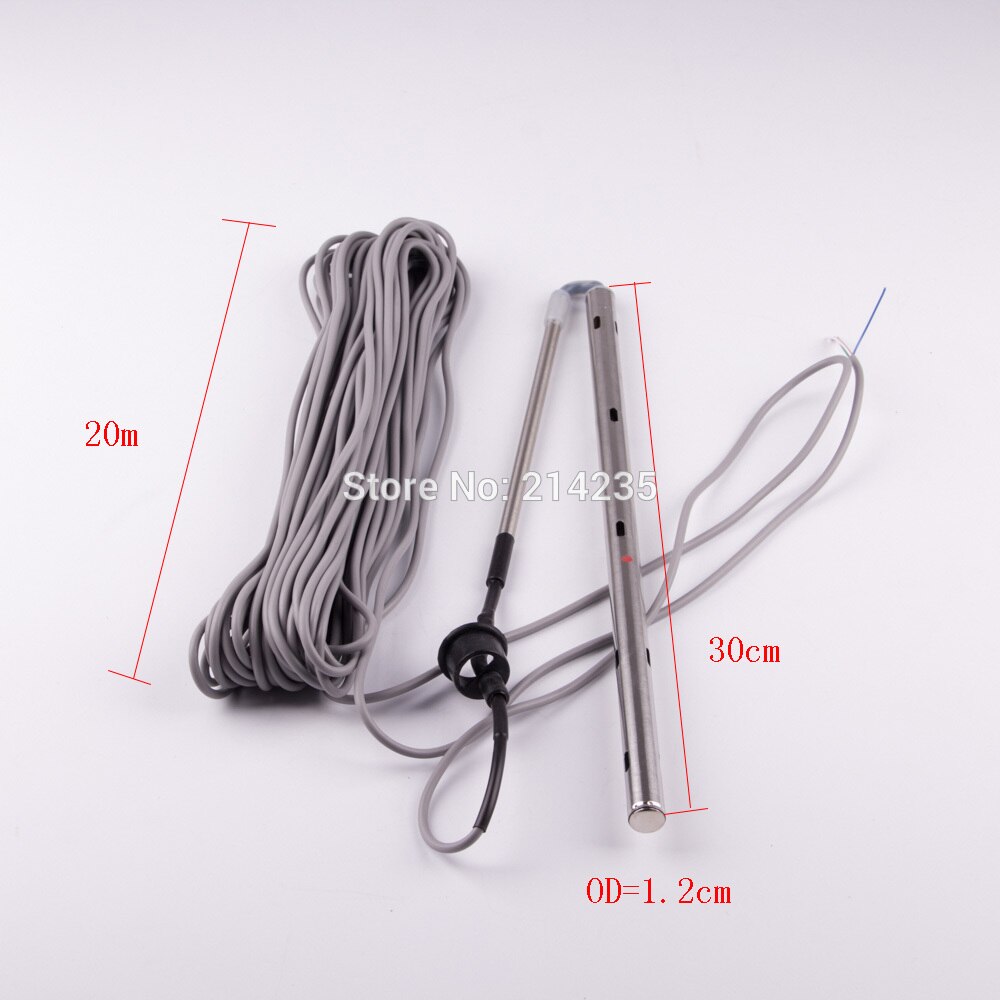 4 cores stainless steel solar energy water heater temperature water level sensor 30cm water heater tank tube probe CGQ17