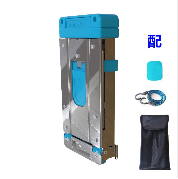 Biltilbehør, sammenleggbare bagasjevogner, handlevogner, trillebår, oksidasjonsbestandig stålmateriale, lett å lagre  xl08: Blå