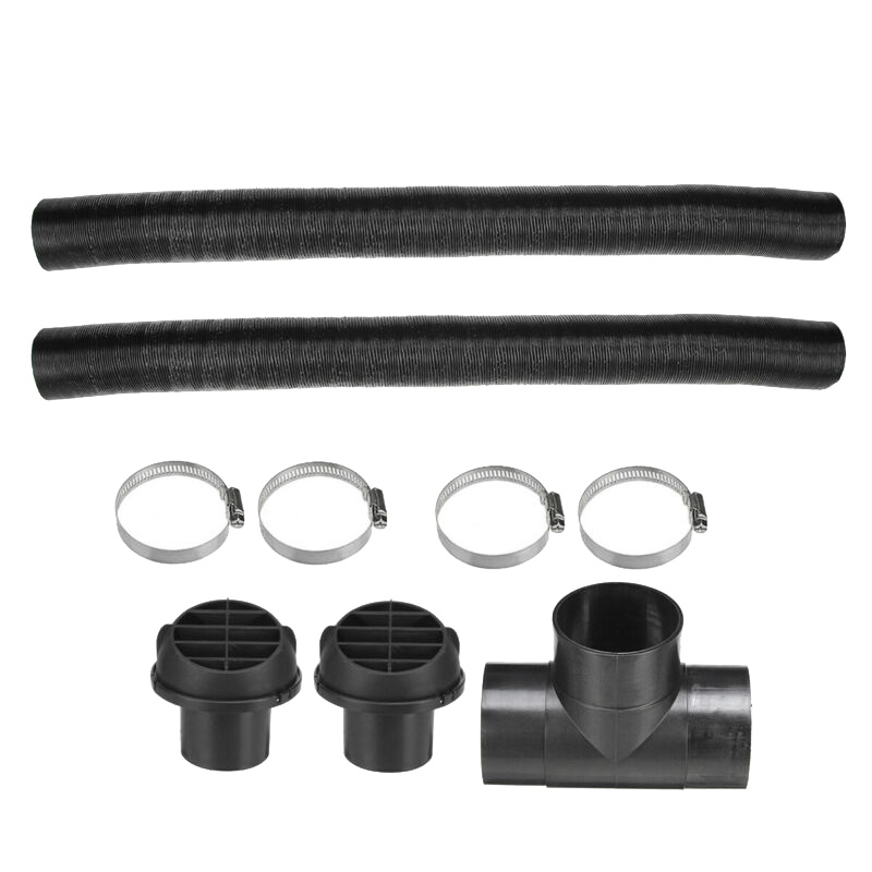 Set Heater Duct Pipe Car Replacement Air Outlet Vent For Webasto Black B42339