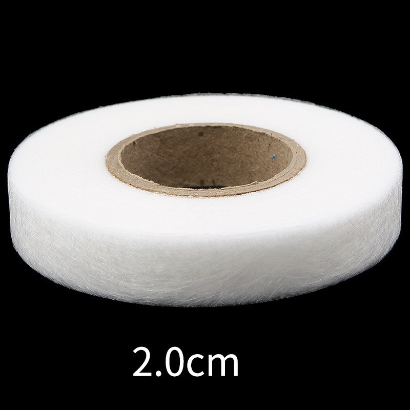 60M Wit Dubbelzijdig Niet-geweven Plakband Doek Zoom Tape Naaien Accessoire Tape Doek Kleding Kreukelzones kleding Gereedschap: white-2x600cm
