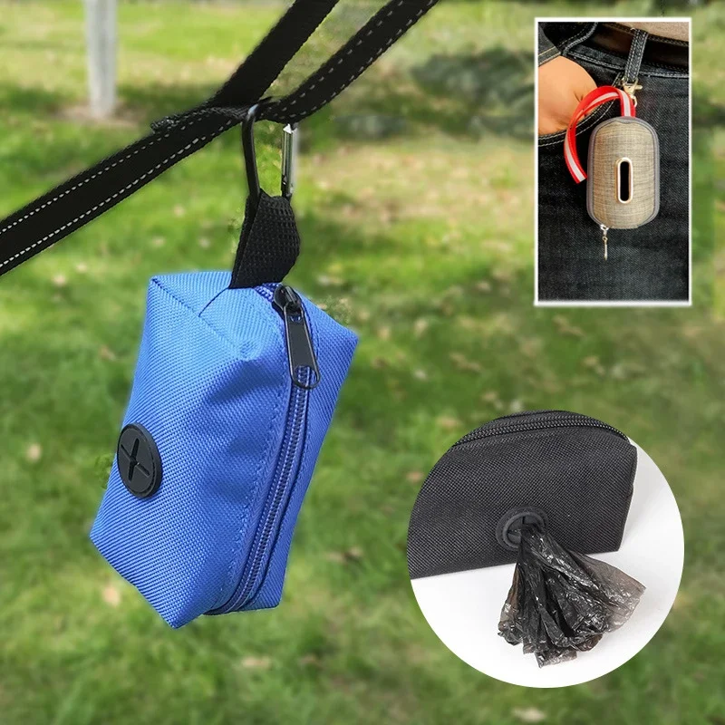 Distributeur de sacs de merde de chien suspendu, support de sac de merde de chien, distributeur de sacs de caca pour chiens, distributeurs de sacs poubelles de marche, fournitures pour animaux de compagnie