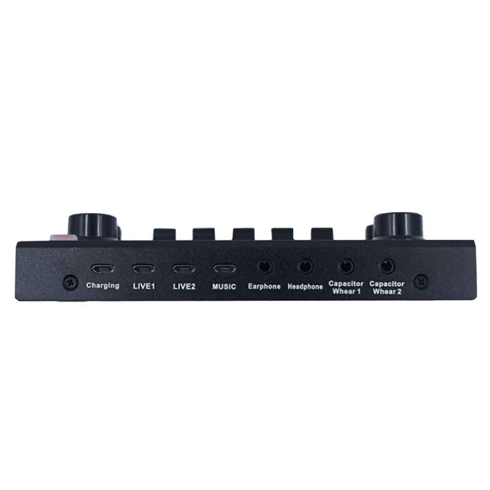 V9 Studio Record Live Sound Card Home Bluetooth Headset Broadcast For Phone Computer Entertainment Universal Microphone Webcast