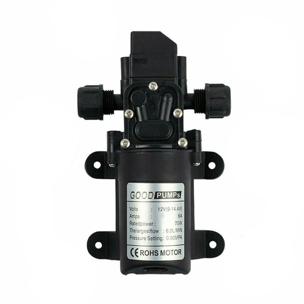 12V Water Pump 4.3Lpm Self-Priming Caravan Camping Boat Electric Car Wash Mini Pump Ribbed On Both Sides