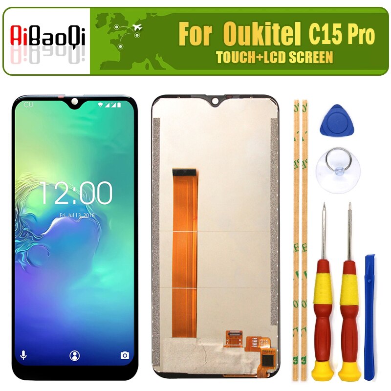 Originele Voor Oukitel C15 Pro Lcd-scherm + 6.088 Inch Touch Screen Digitizer Voor Oukitel C15Pro Android 9.0 Telefoon