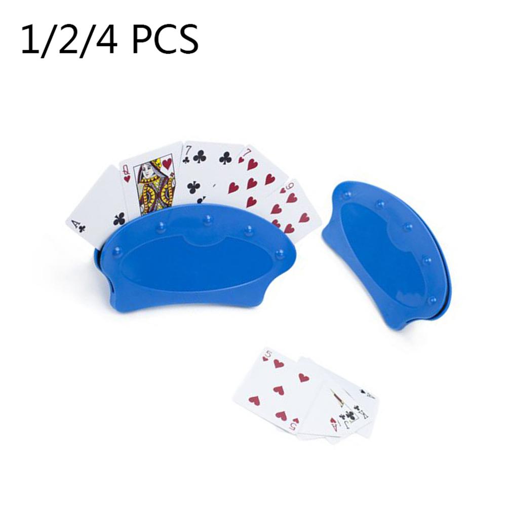 1/2/4 st pokersits spelkortsstativ spelkortshållare lata poker underhålla spel spelkort basspel organiserar händer
