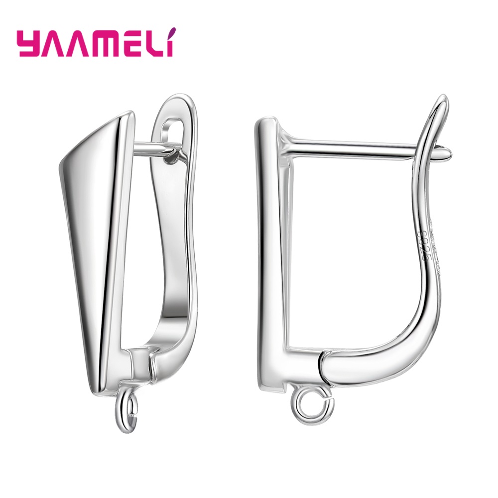 S925 plata esterlina hallazgos pendientes Leverback Earwire accesorios componentes accesorios suministros hechos a mano