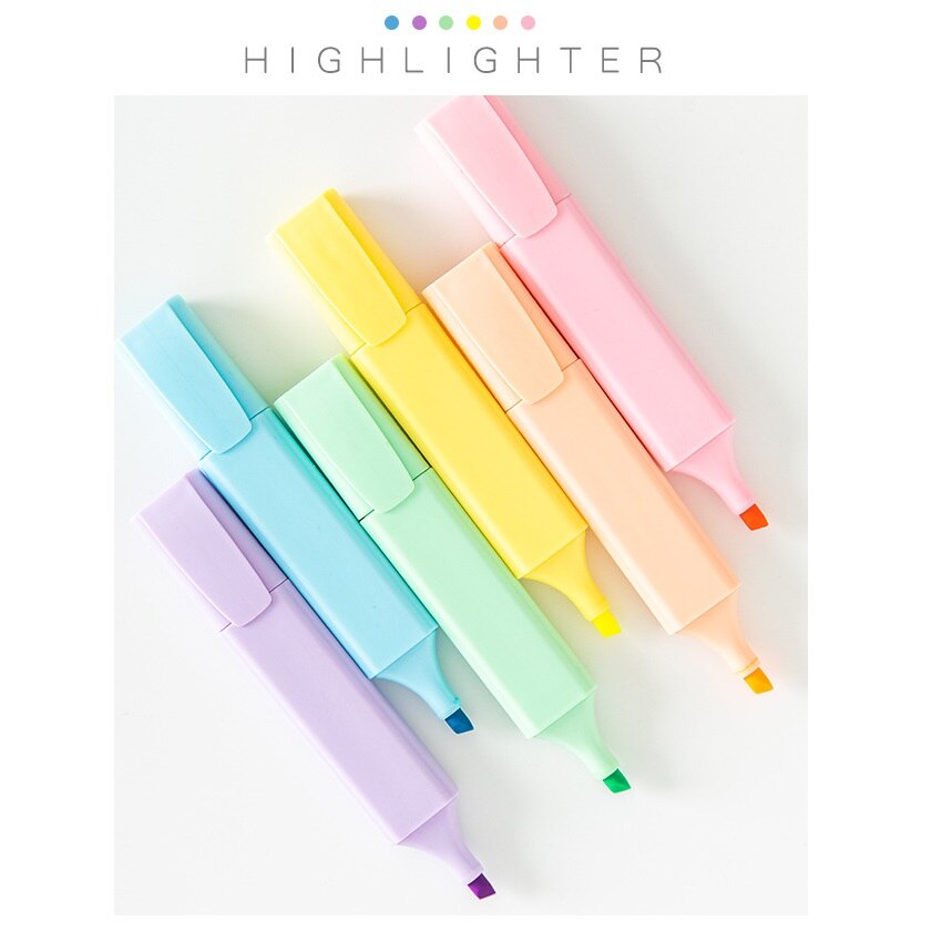 Rotulador subrayador de Color neón puro, marcador de Color Macaron para Color fluorescente, rotuladores y resaltado para dibujo, papelería para oficina y Escuela A6020