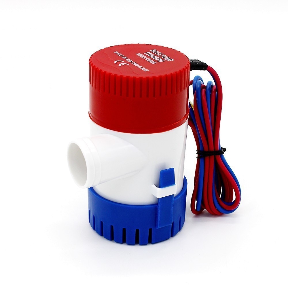 750 gph  dc 12v/24v lænsevandspumpe til båd/kajak, engelsk manual, elektrisk nedsænket booster pumpe ,750 gph bomba ,12 24 v volt