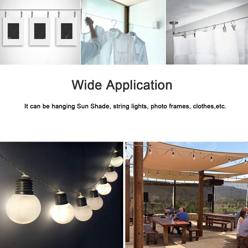 Sun Shade Hardware Kit for Rectangle and Square Sun Shade Sails Installation,Anti-Rust Shade Sail Hardware