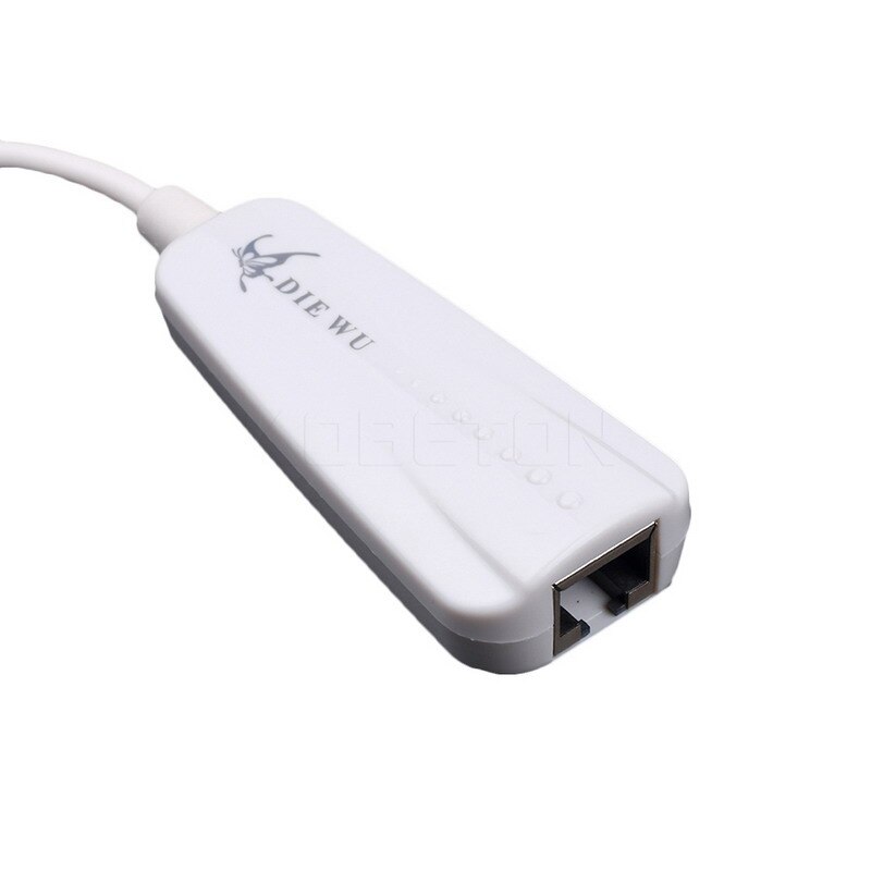 Kebidu Mini 10/100Mbps USB 2.0 Ethernet USB vers RJ45 carte réseau filaire adaptateur Lan Hub pour Windows 7/8/10/Vista/XP Linux PC