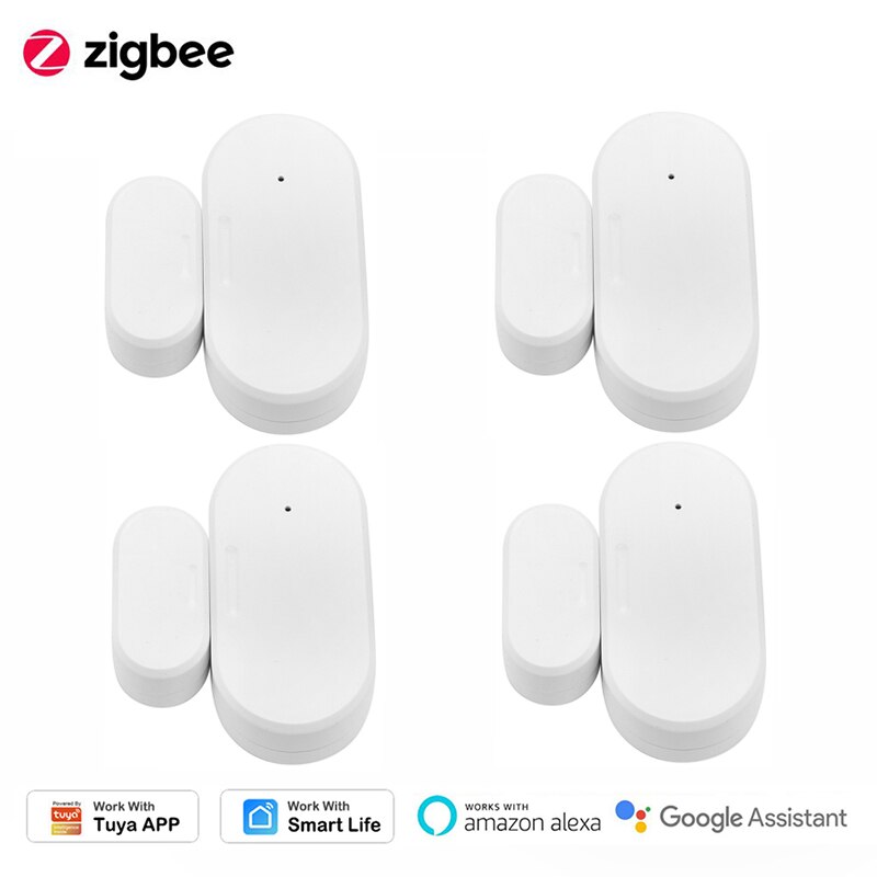 1-8Pcs Zigbee Hub Smart Deur En Raam Sensor,Home Security, Smartlife Tuya Afstandsbediening, alexa Google Thuis Draadloze Contorl