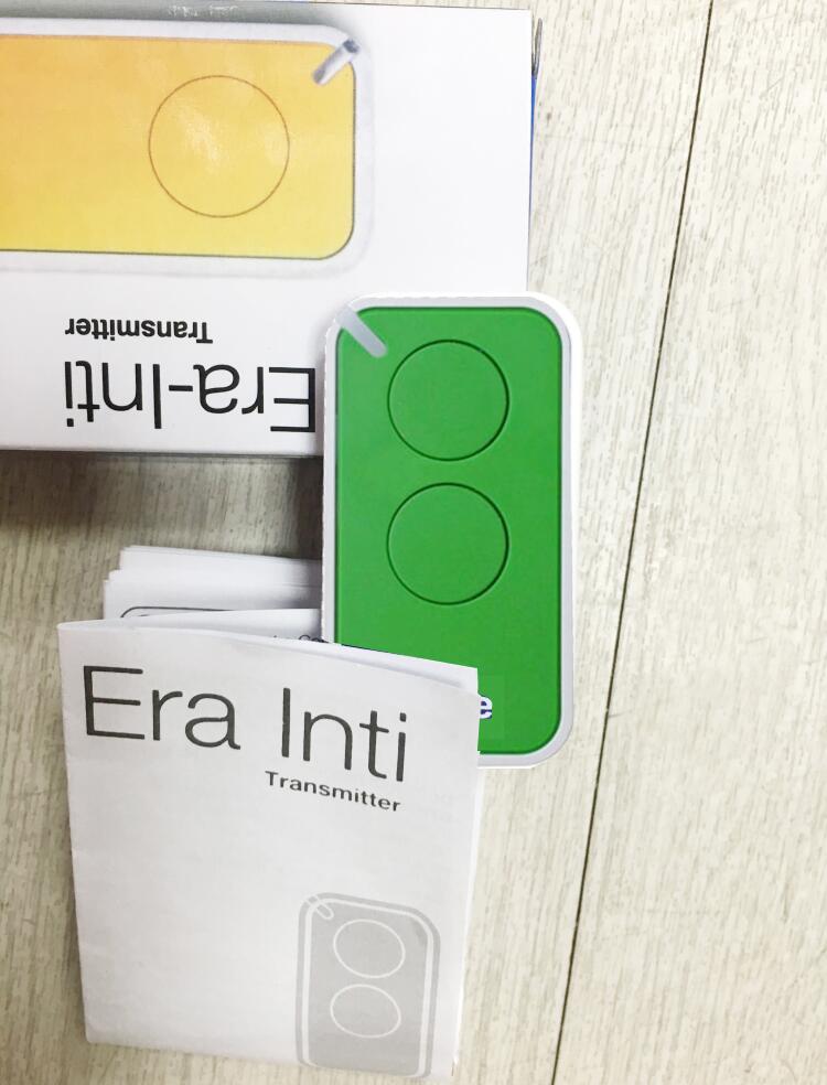 for Era Inti door remote control transmitter 433.92MHz Era ONE 2 ON2E remote control 433 MHz: Green