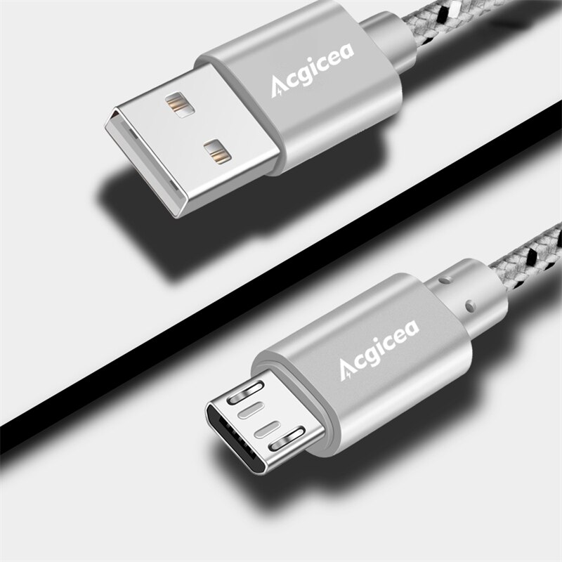 Micro USB Cable Fast Charging Cables for Samsung Xiaomi Android Smartphone Phone Charger Data Microusb Cable 1m 2m 3m Wire Cord: White / 2m
