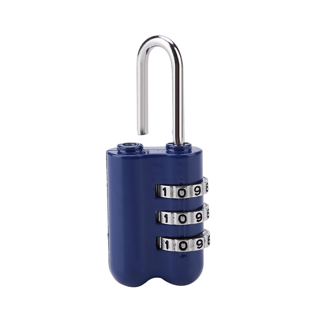 Dial Digit Number Code Lock 3-Digit Combination Password Lock Zinc Alloy Luggage Padlock Coded Lock Travel Anti Theft key lock