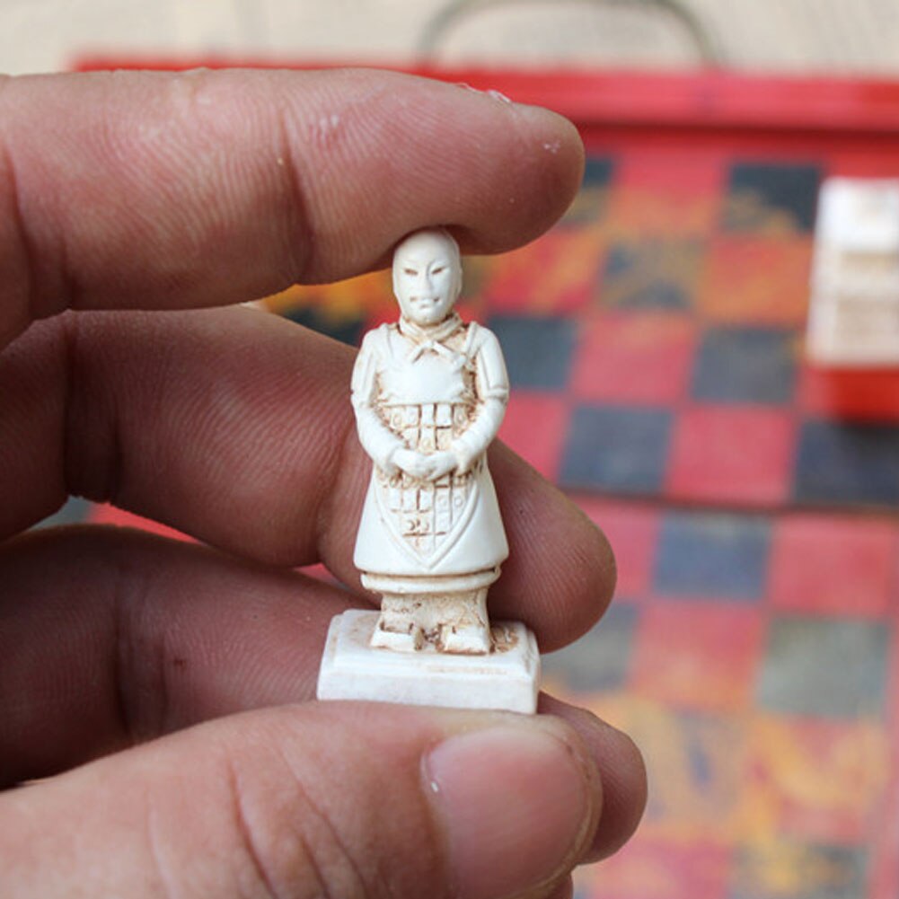 Jeu d'échecs de Table de soldats de la dynastie Qing, jouet amusant pour enfants et adultes