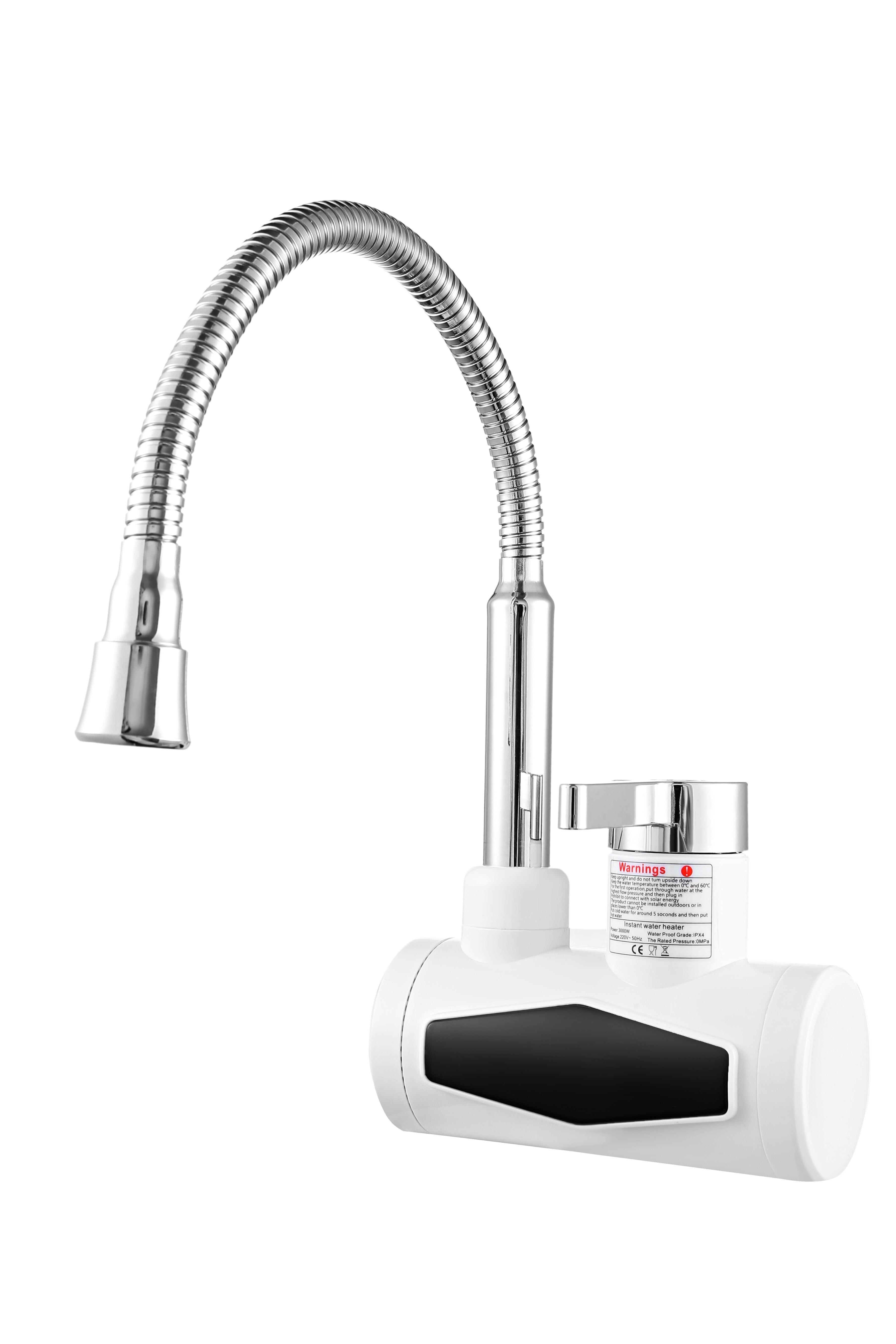Rx -015-6x,3000w instant 360 ° draaibare elektrische kraan warmwaterboiler roestvrij staal onder instroom led display
