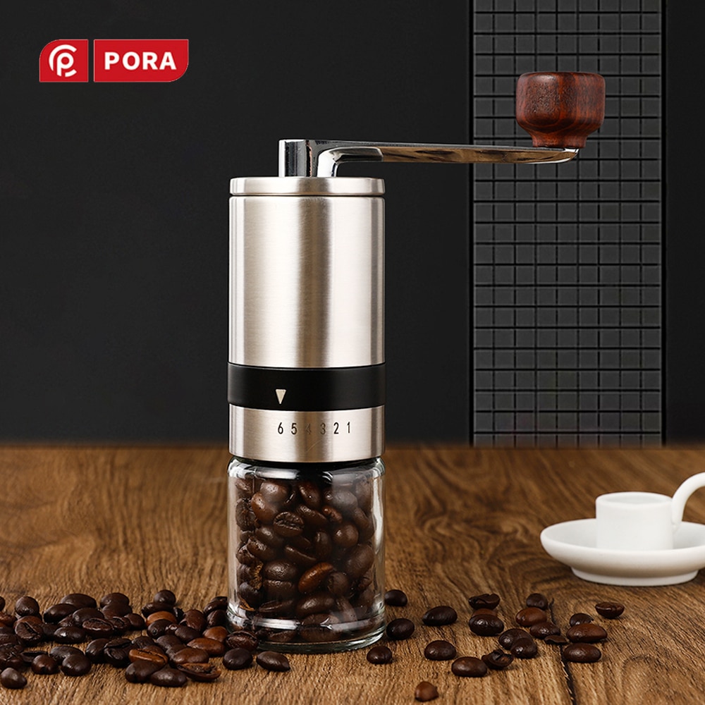 Hand Koffiemolen Rvs Handmatige Molen Machine Makkelijk Schoon Keuken Gereedschap Verstelbare Handgemaakte Koffieboon Molen