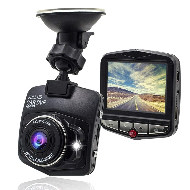 Full HD 1080P 2.2Inch Car DVR Video Recorder Night Vision Dash Cam Camera PUO88: Black