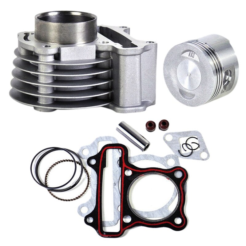 Juego de pistón para motocicleta GY6, gran cilindro de 58,5mm, 125CC, 152QMI, ATV