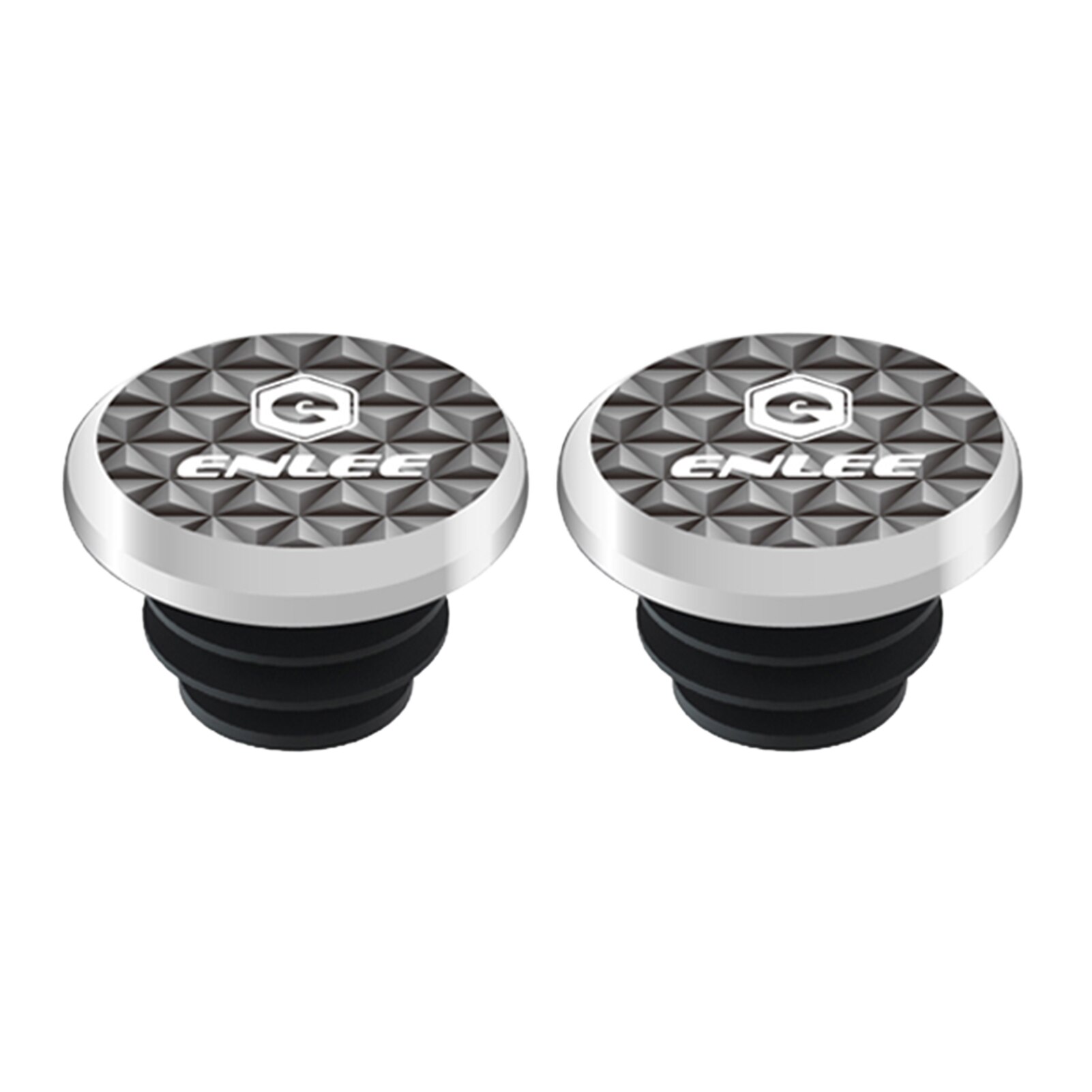 Tapones para manillar de bicicleta, tapas de manillar de aleación de aluminio, tapas para extremos de barra de agarre de bicicleta para bicicletas de carretera y montaña: B