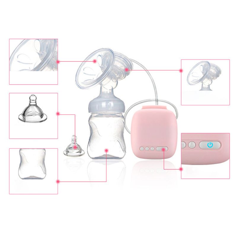 Bomba de mama elétrica bpa livre automático leiteiro com garrafa bebê maternal puxar leite fabricante sucção extrator usb chargable