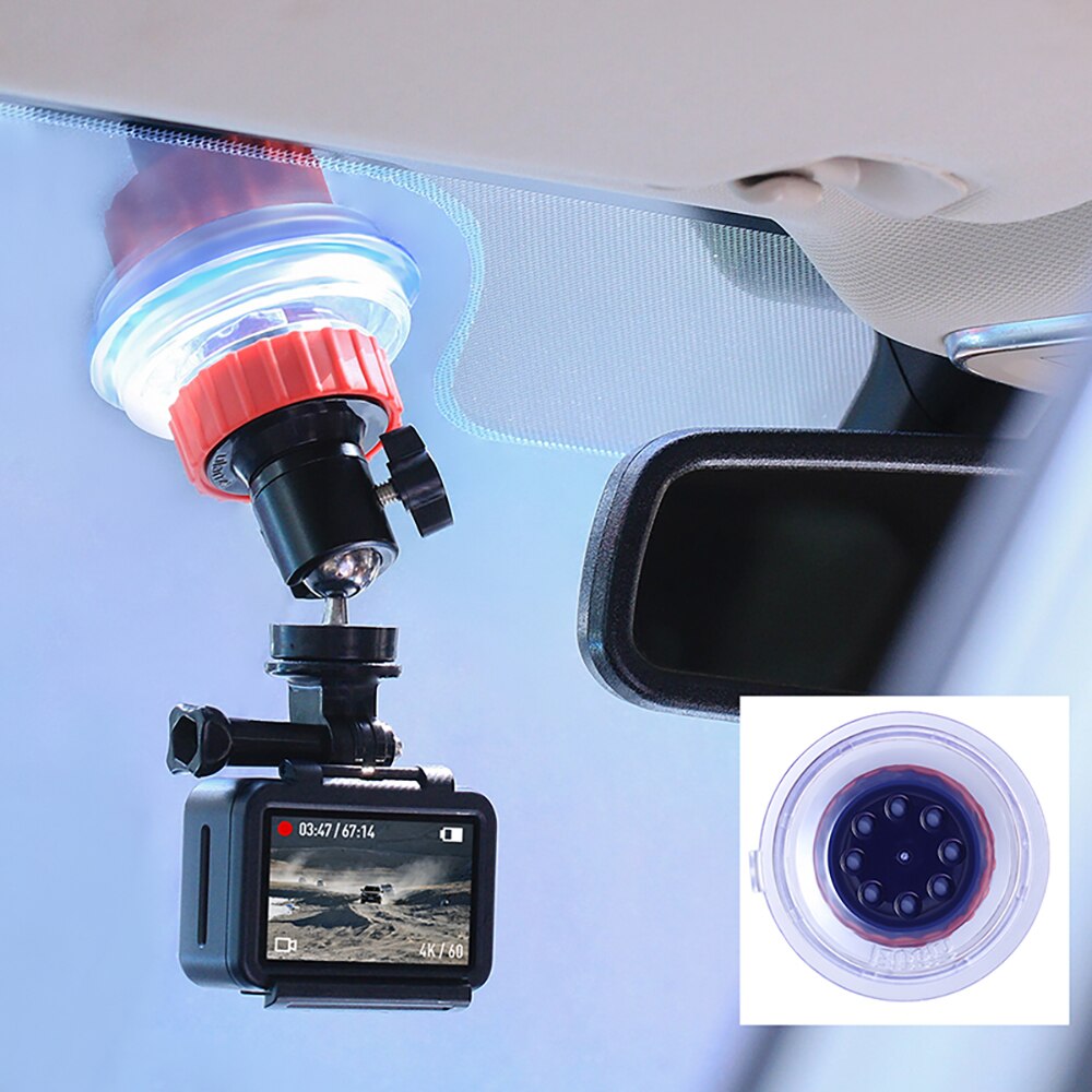 ULANZI-soporte para cámara deportiva, ventosa para vehículo, para DJI OSMO Action Gopro Hero 7/6/5, accesorios para cámara