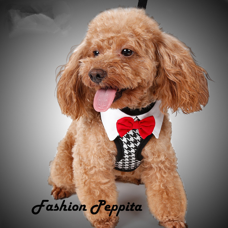 Peppita puppy vest harnas zacht mesh honden wandelharnas feest & bruiloft formeel smoking kostuum